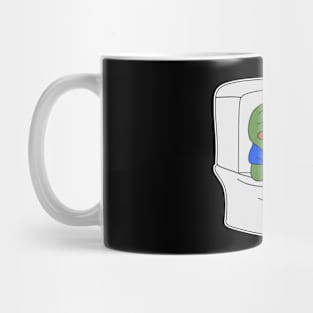 peepoPooPoo - White Outline Mug